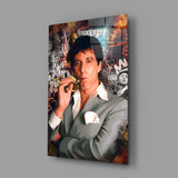 Scarface Tony Montana Glass Wall Art || Designer Collection