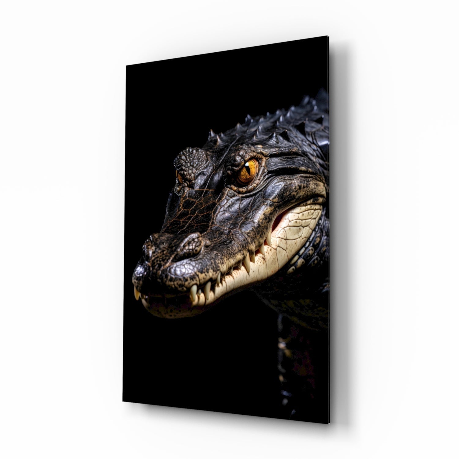 Eyes of the Swamp Glass Wall Art || Designer Collection