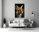 The Secret of the Fox Glass Wall Art || Designer Collection