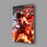 Goku Dragon Power Glass Wall Art || Designer Collection