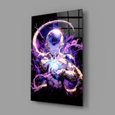 Frieza Purple Power Glass Wall Art || Designer Collection