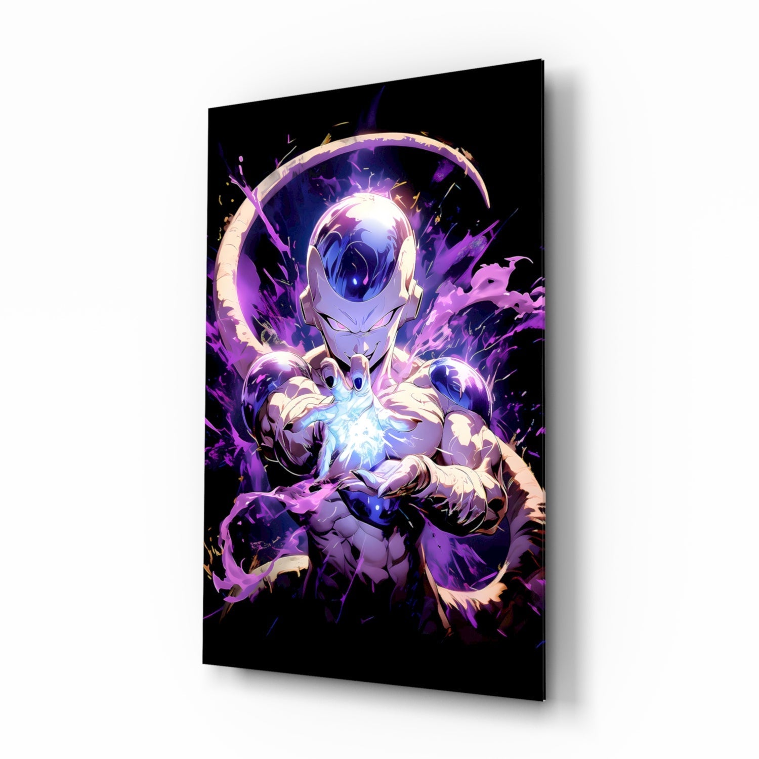 Frieza Purple Power Glass Wall Art || Designer Collection