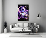 Frieza Purple Power Glass Wall Art || Designer Collection