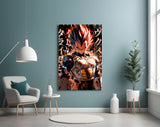 Vegeta: Saiyan Prince Glass Wall Art || Designer Collection