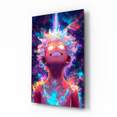 Cosmic Izuku Midoriya Glass Wall Art || Designer Collection