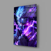 Lightning Kakashi Hatake Glass Wall Art || Designer Collection
