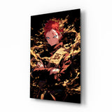 Sand King Gaara Glass Wall Art || Designer Collection