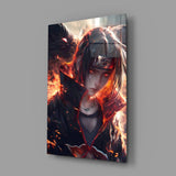 Itachi and Susanoo's Shadow Glass Wall Art || Designer Collection