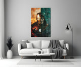 Iron Man and Doctor Doom: A War of Opposites Glass Wall Art || Designer Collection