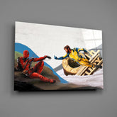 The Creation of Heroes Glass Wall Art || Designer Collection