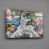 Modern Times Glass Wall Art || Designer Collection