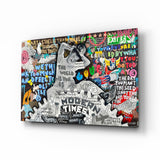 Modern Times Glass Wall Art || Designer Collection