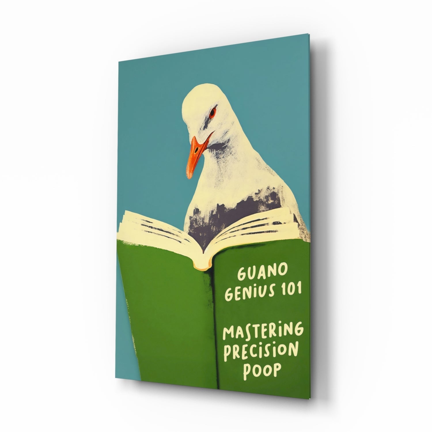 Seagull Science Glass Wall Art || Designer Collection