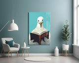 Wise Seagull Glass Wall Art || Designer Collection