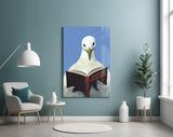 Wise Seagull Glass Wall Art || Designer Collection