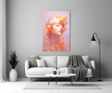 Queen of Orange Glass Wall Art || Designer Collection