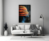 The Face of Colors Glass Wall Art || Designer Collection