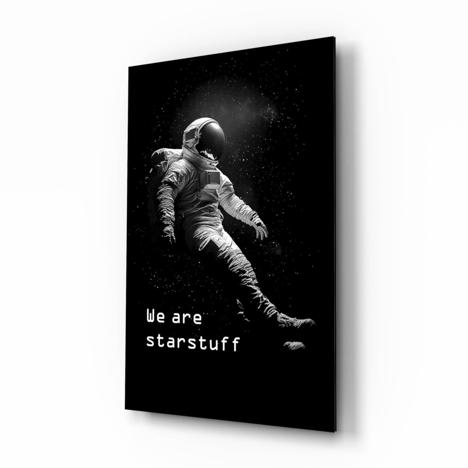 Loneliness in Space Glass Wall Art || Designer Collection