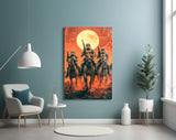 Cowboy Empire Glass Wall Art || Designer Collection