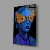 Striped Look Glass Wall Art || Designer Collection