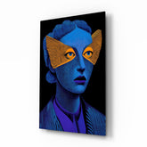 Striped Look Glass Wall Art || Designer Collection