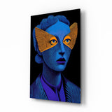 Striped Look Glass Wall Art || Designer Collection