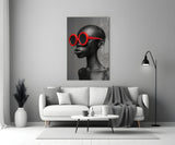 Faces of Colors Glass Wall Art || Designer Collection