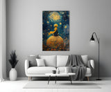 The Little Prince: Starry Night Glass Wall Art || Designer Collection