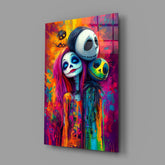 Colorful Nightmare Glass Wall Art || Designer Collection