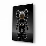 Kaws Statue Glass Wall Art || Designer Collection