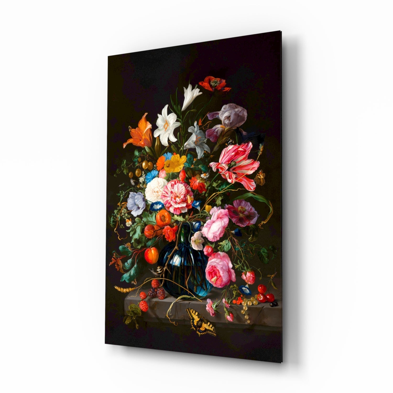 Classical Still Life Glass Wall Art || Designer Collection