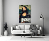 Modern Mona Lisa Glass Wall Art || Designer Collection