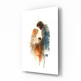 Holy Family Glass Wall Art || Designer Collection
