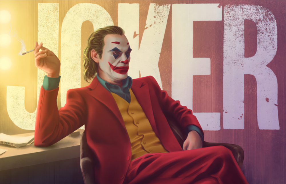 Joker Glass Wall Art