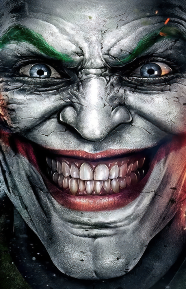 Joker Glass Wall Art