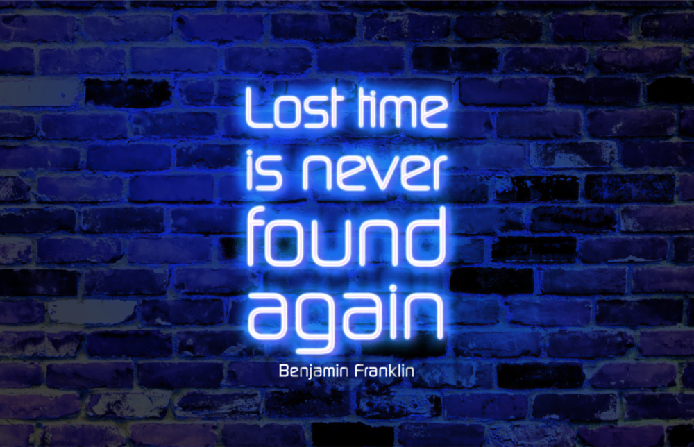 Words of Benjamin Franklin Glass Wall Art