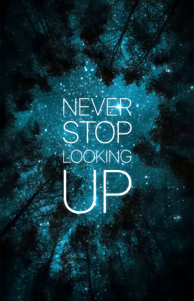 Never Stop Glass Wall Art