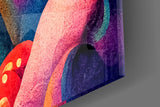 Whimsical Eyes in Swirls Glass Wall Art