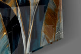 Elegant Banana Leaf Glass Wall Art