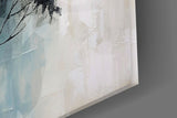 Elegant Winter Tree Glass Wall Art
