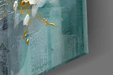 Elegant Blossoms on Glass Wall Art