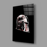 Warrior's Helmet Glass Wall Art