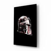 Warrior's Helmet Glass Wall Art