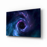 Cosmic Whirlpool Glass Wall Art