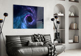 Cosmic Whirlpool Glass Wall Art
