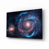 Galactic Nebula Glass Wall Art