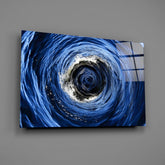 Whirlpool Ocean Swirl Glass Wall Art