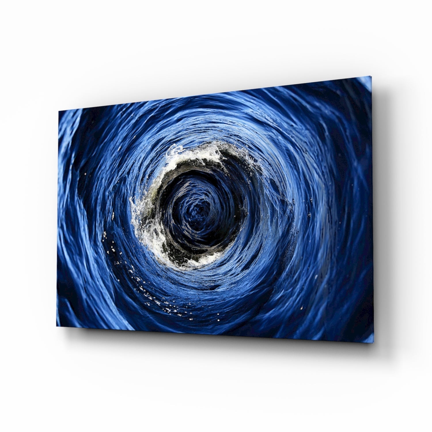 Whirlpool Ocean Swirl Glass Wall Art
