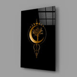 Eternal Moon Tree Glass Wall Art