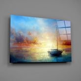 Serenity at Sunset Glass Wall Art